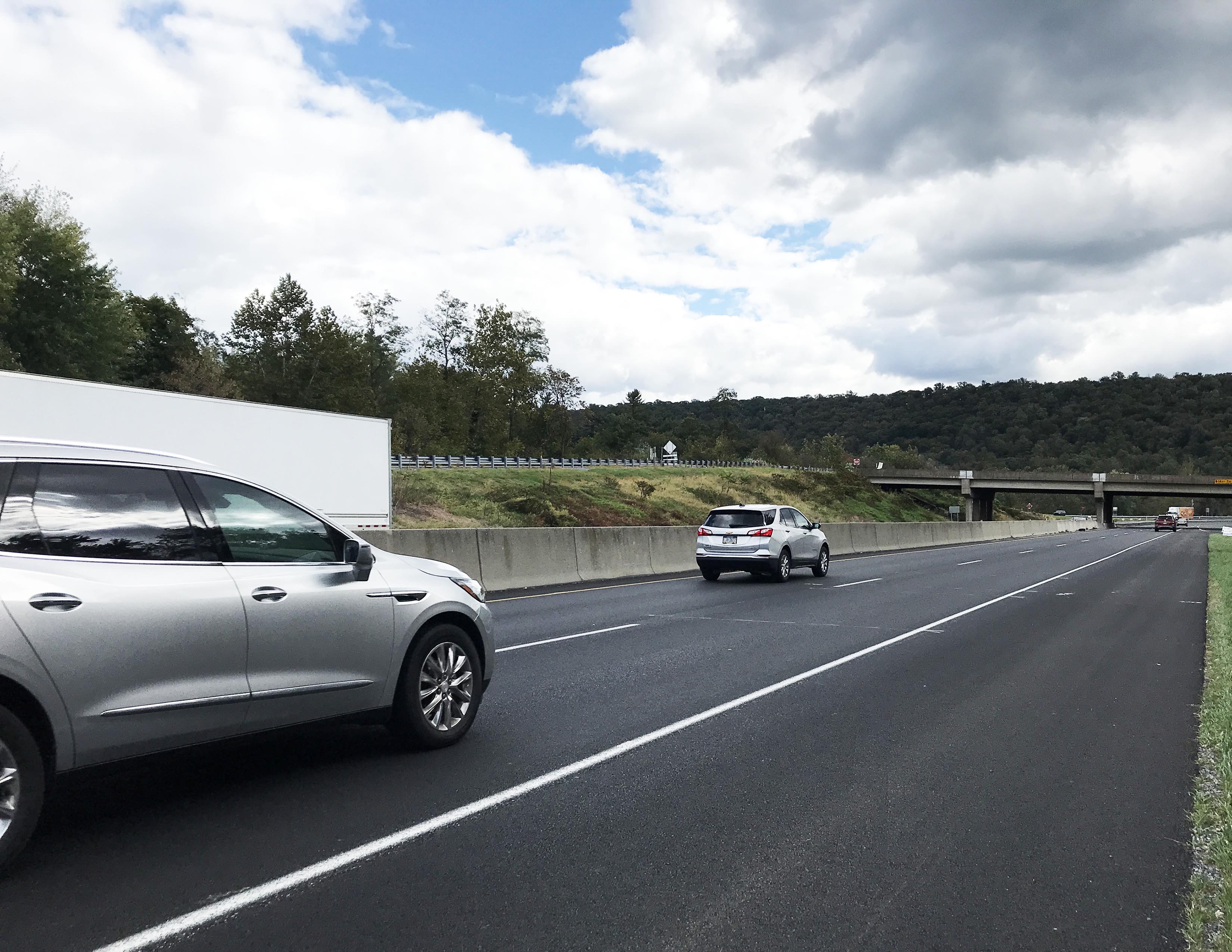 vehicles driving on highway